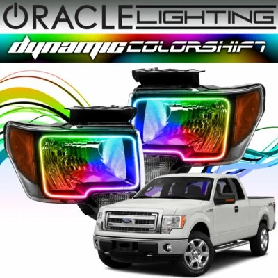 Kit de halo de faros Oracle Dynamic ColorSHIFT para Ford F-150 Raptor 2009-2014 Foto 1 de 4