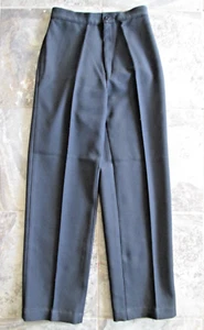 Vintage Women's Levi's Bend Over Slacks Pants 10S 24x28 1970s Black Polyester - Picture 1 of 7