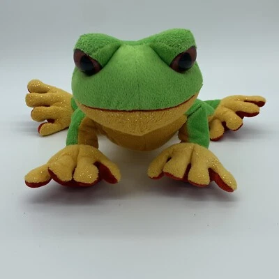 Ganz Webkinz Plush Stuffed Animal Lil' Kinz Tree Frog No Code Retired Lime Green - Image 1 of 4