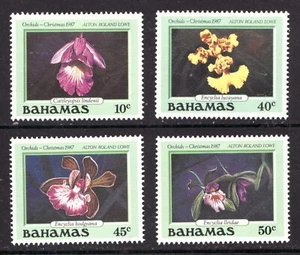 1987 Bahamas Sc# 636-39 - Paintings of Orchids by A.R. Lowe - MNH set Cv$15 - Picture 1 of 1