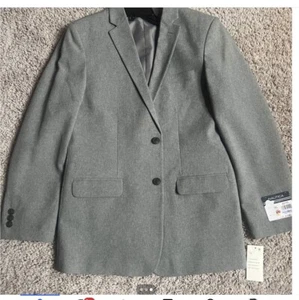 Nautica 2 Piece Boys Gray Suit Size 18 Original Retail $140 - Picture 1 of 3