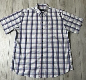 Farah Mens Check Short Sleeve Shirt Size XL - Picture 1 of 5