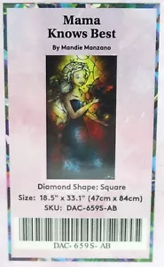MAMA KNOWS BEST BY MANDIE MANZANO DIAMOND ART CLUB KIT DIAMOND PAINTING NEW! - Imagen 1 de 5