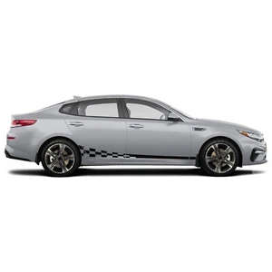 Finishing flag stripes graphics stickers decal compatible with KIA Optima - Picture 1 of 14