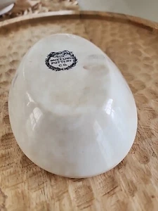 Portasapone o burro vintage Wheeling Pottery Co. Ironstone - Foto 1 di 12