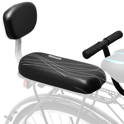 SET SEGGIOLINO POSTERIORE BICICLETTA BIMBO PORTAPACCHI SEDILE BICI BAMBINO KIT - Immagine 1 di 4