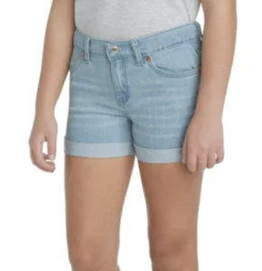 NEW Levi's Youth Girl's Rolled Cuff Denim Shorts Size 10 - Picture 1 of 2