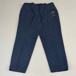 MULTIPLES Ankle Pants Petite Women's Sz 12P Denim M2523P - Picture 1 of 9