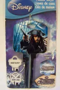 Disney Jack Sparrow KW1/KW10 house key blank - Picture 1 of 1