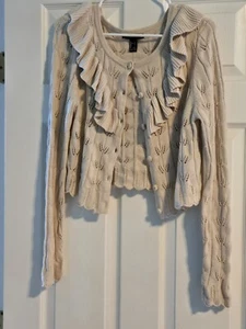 Forever 21 Tan Cardigan Size Large - Picture 1 of 1