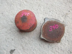 Farmall IH 340 RC tractor gas tank cap & radiator cover cap - Picture 1 of 6