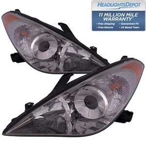 Headlights Set Chrome Housing w/Performance Lens Fits 04-06 Toyota Solara Coupe - Picture 1 of 8