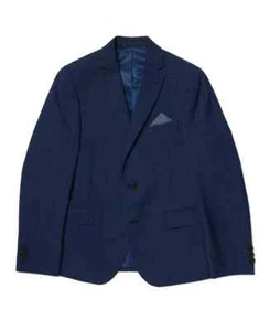 Lauren Ralph Lauren Plaid Classic Suit Jacket Big Boys 10R Dark Blue Long Sleeve - Picture 1 of 19
