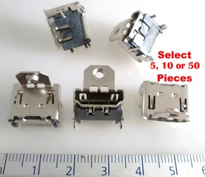 HDMI Buchsenleiste mit Flansch rechtwinklig Leiterplattenmontage MBF004G - Bild 1 von 6