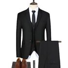 Men Business Suits 3 Pieces/Sets BlazersJackets +Vest+Pants Formal Costume New