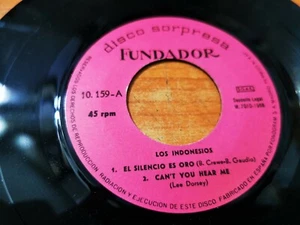 LOS INDONESIOS El silencio es oro FUNDADOR EP VINILO DEL AÑO 1968 4 TEMAS - Imagen 1 de 3