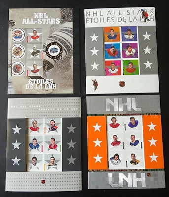 Canadá 8 Hojas de NHL All Stars y Leyendas del Hockey Foto 1 de 4