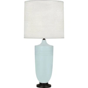Robert Abbey Michael Berman Hadrian Table Lamp, Matte Sky Blue/Bronze - MSB28 - Picture 1 of 1