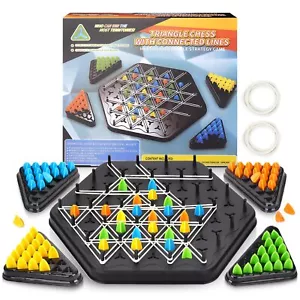 Triggle Rubber Band Game Chain Triangle Chess Game Set Desktop Board Interact... - Picture 1 of 6