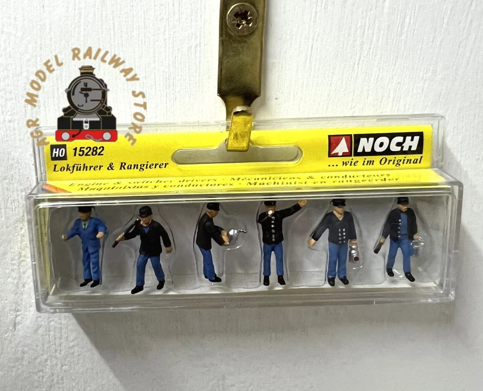 Noch 15282 Locomotive Drivers (3) and Shunters (3) Figure Set - HO / OO Gauge - Image 1 of 1