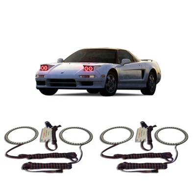 Kit de halo de faros de ojo de ángel rojo brillante para Acura NSX 91-01 Foto 1 de 2