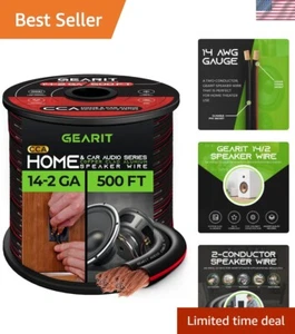 14AWG Speaker Wire, Pro Series 14 AWG Gauge Speaker Wire Cable 500 Feet / 152... - Picture 1 of 9