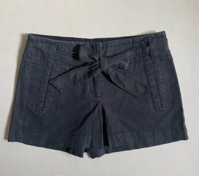 Pantalón Corto Theory Color Negro Lavado con Cinturón Talla 00/XS Elástico 4 Bolsillos Foto 1 de 4