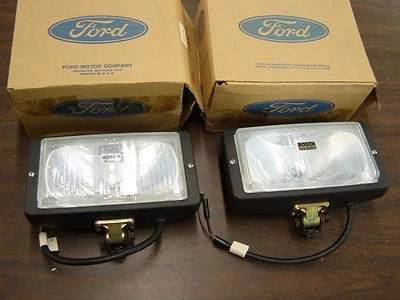 NOS OEM Ford 1987 1990 Truck F150 Bronco II Ranger Driving Fog Lights 1988 1989 - Image 1 of 4