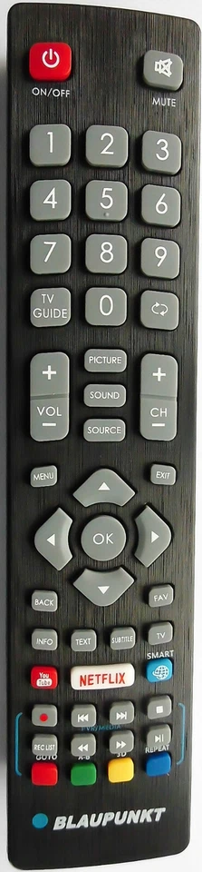 Telecomando originale Blaupunkt per TV 40/138M-GB-11B4-FEGBQUX-EU - Immagine 1 di 1