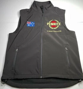 Penrite Australia Fleece Vest Zipper Mens Size M Black Casual Winter Style Fit - Bild 1 von 12