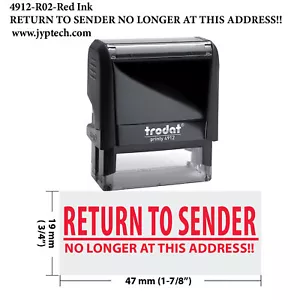 Rücksendung an Absender NICHT mehr an diese Adresse!!- Trodat 4912 Selbstfärbender Stempel - Bild 1 von 8