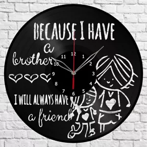 Vinyl Uhr Bester Bruder Wanduhr Unikat Kunst Vinyl Schallplatte Wanduhr 1435 - Bild 1 von 12