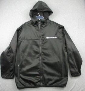Akademiks Men's Jacket Black 5XL Gorpcore Streetwear Y2k Satin Hip Hop - Picture 1 of 13
