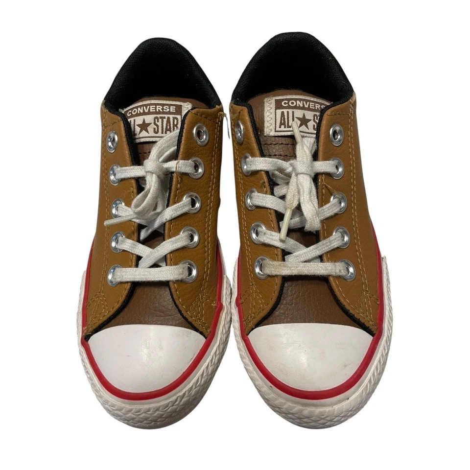 Zapatillas Converse All-Star de Cuero Marrón Talla: US 12 Niños Pequeños Foto 1 de 4