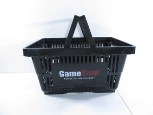 GameStop Power To The Players Black Store Shopping Basket 17" x 11.5" x 9" - Picture 1 of 14