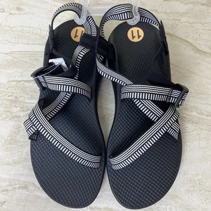 Chaco Z/Cloud verstellbare gepolsterte Damen-Sandale Größe 11 Level schwarz weiß NEU - Bild 1 von 6