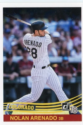 2018 Panini Donruss #236 Nolan Arenado  St. Louis Cardinals/Colorado Rockies MIN - Image 1 of 2