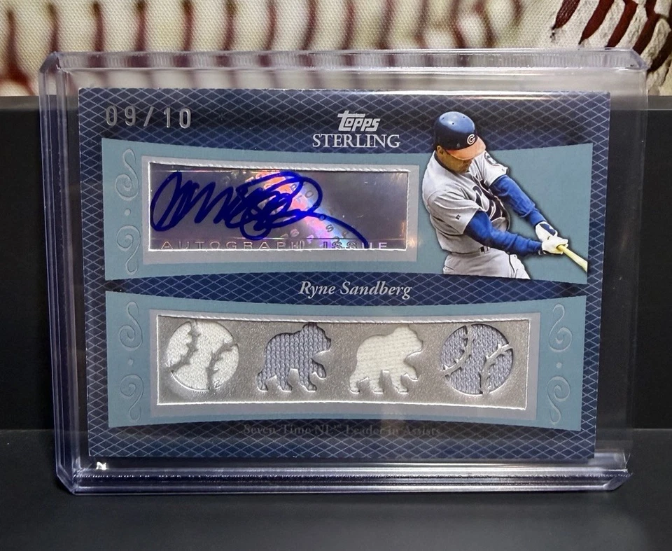 2008 Topps Sterling Ryne Sandberg Relic Auto 09/10 - Image 1 of 1
