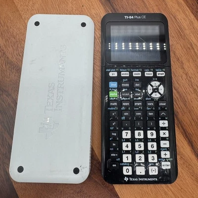 Texas Instruments TI-84 Plus CE Color Graphing Calculator Black W/Cover #1 - Image 1 of 4