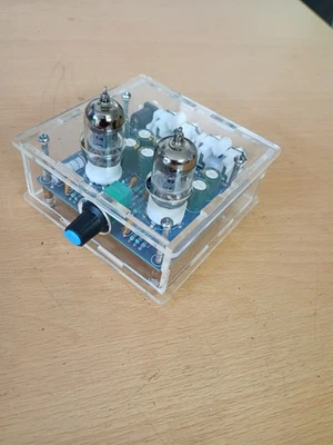 Preamplificatore a valvole con 2 tubi 6J1, HiFi stereo montato come in foto - Immagine 1 di 2