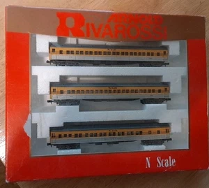 Arnold Rivarossi 0566 N-Scale Rio Grande Passenger 3 car set - Picture 1 of 3