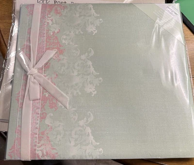 Álbum de recortes Designer Studio 12x12 verde floral mais 2 refis NOVO - Imagem 1 de 4