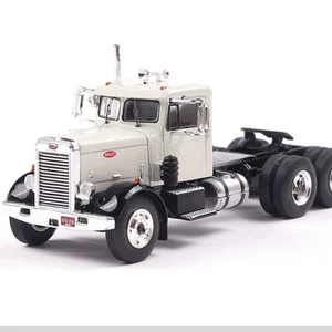 1:64 Scale - 1955 Peterbilt 281 - White w/ Black Fenders IXO America IA64003 - Picture 1 of 8