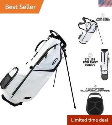 Ultra Lite Stand Golf Bag - Lightweight 3.2lbs with 4-Way Club Organization - Image 1 of 4