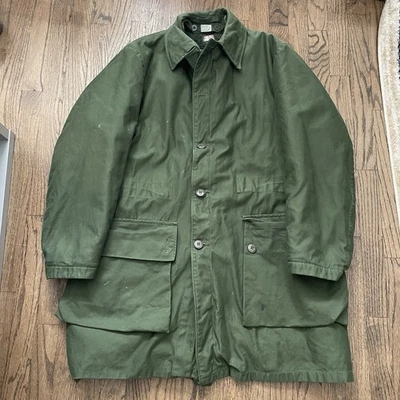 Abrigo Parka Vintage Años 70’s Ejército Sueco M59 C50 Hombre’s Talla Grande Pesado Forrado Invierno Foto 1 de 4