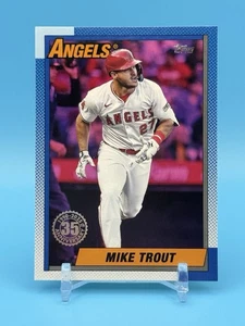 2025 Topps Series 1 - Mike Trout Pink SP #T90-1 ~/600 - Picture 1 of 2