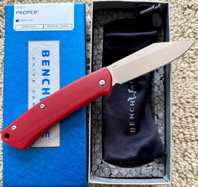 Navaja de Bolsillo Plegable 318-1 Roja COMO NUEVA Hecha en Banco Azul Clase Propia Foto 1 de 2