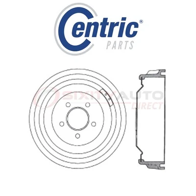 Centric C-TEK Brake Drum for 1979-1989 Mercury Grand Marquis 4.2L 5.0L 5.8L vh — 第 1/4 张图片