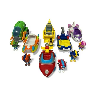 Paw Patrol Sea Patrol Full Set Of Transforming Vehicles And Sea Pups X6 Complete - Image 1 of 4