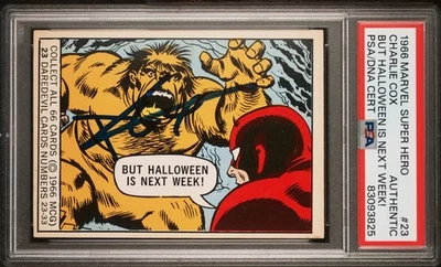 Charlie Cox Daredevil 1966 Marvel #23 1st Appearance Rookie Signed PSA JSA POP 3 - Image 1 of 2